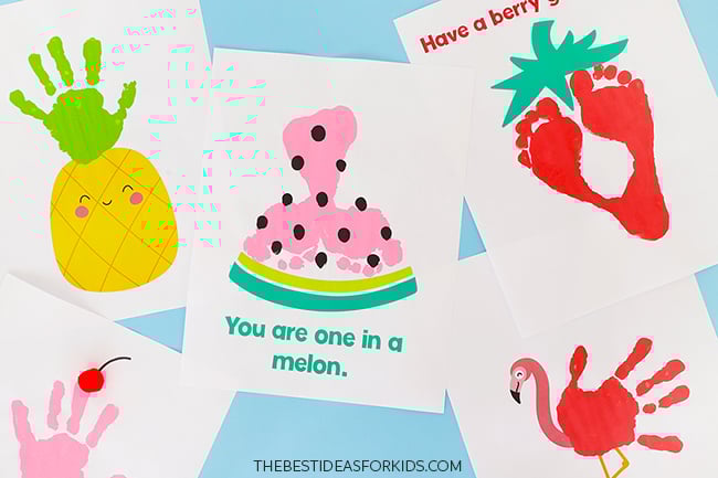 Summer Hand Print Art