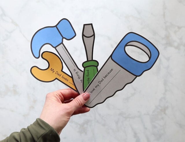 Cut out the printable tools