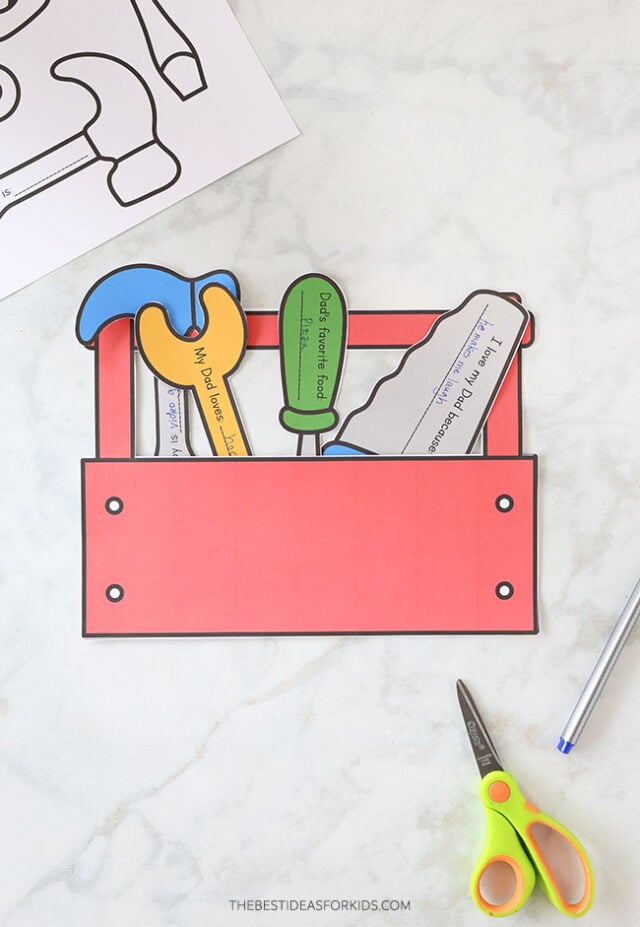 Printable Tool Box Craft for Kids