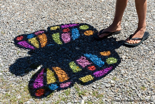 diy stained glass butterfly