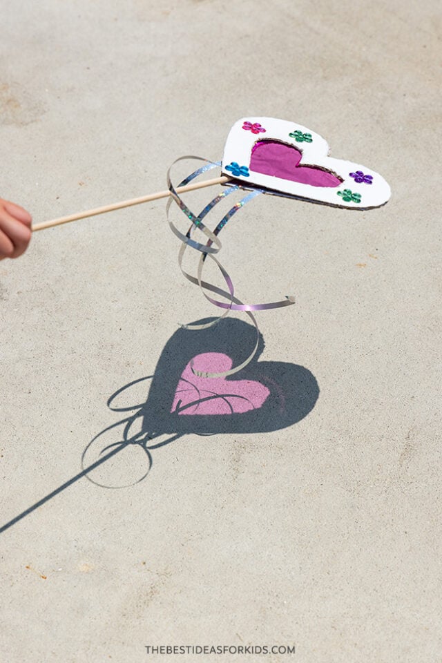 heart suncatcher wand