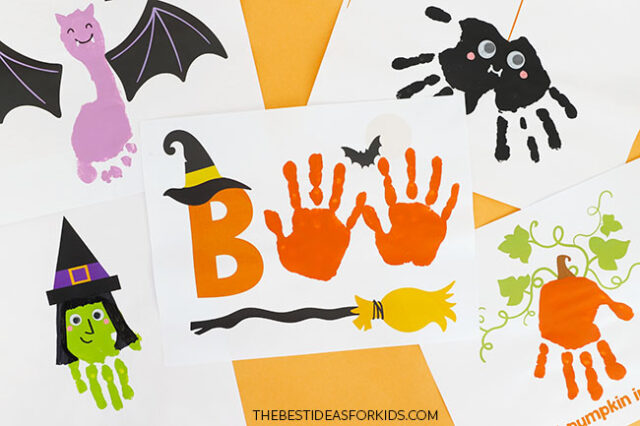 Halloween Handprint Art for Kids