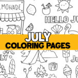 July Coloring Pages