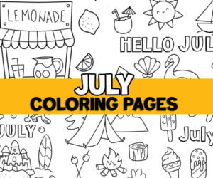July Coloring Pages