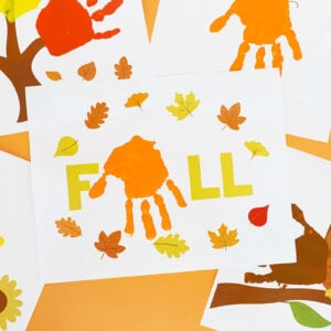 Printable Fall Handprint Art cover