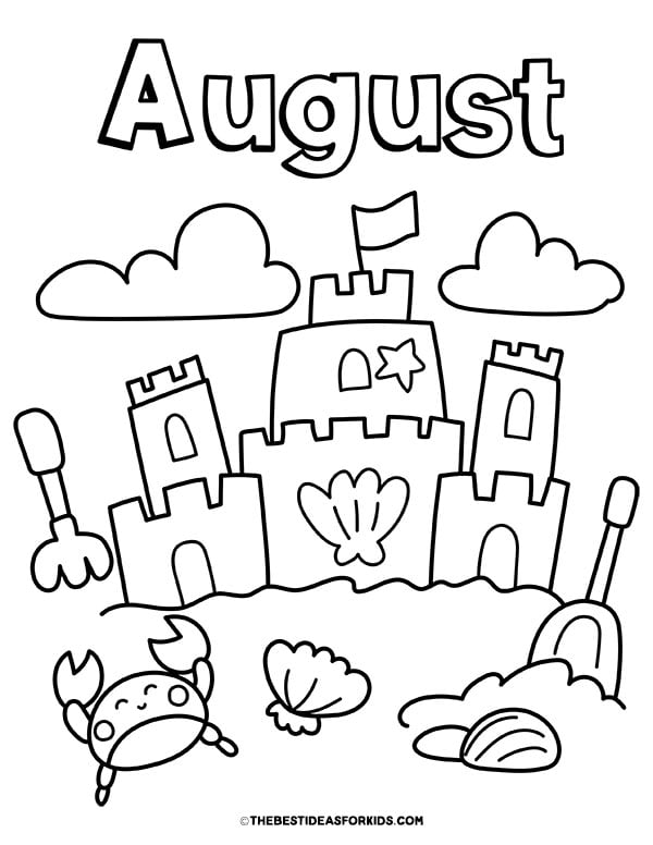 August Coloring Pages (Free Printables) - The Best Ideas for Kids