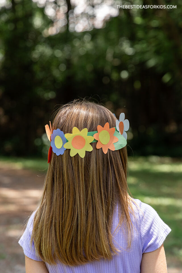diy paper flower headband
