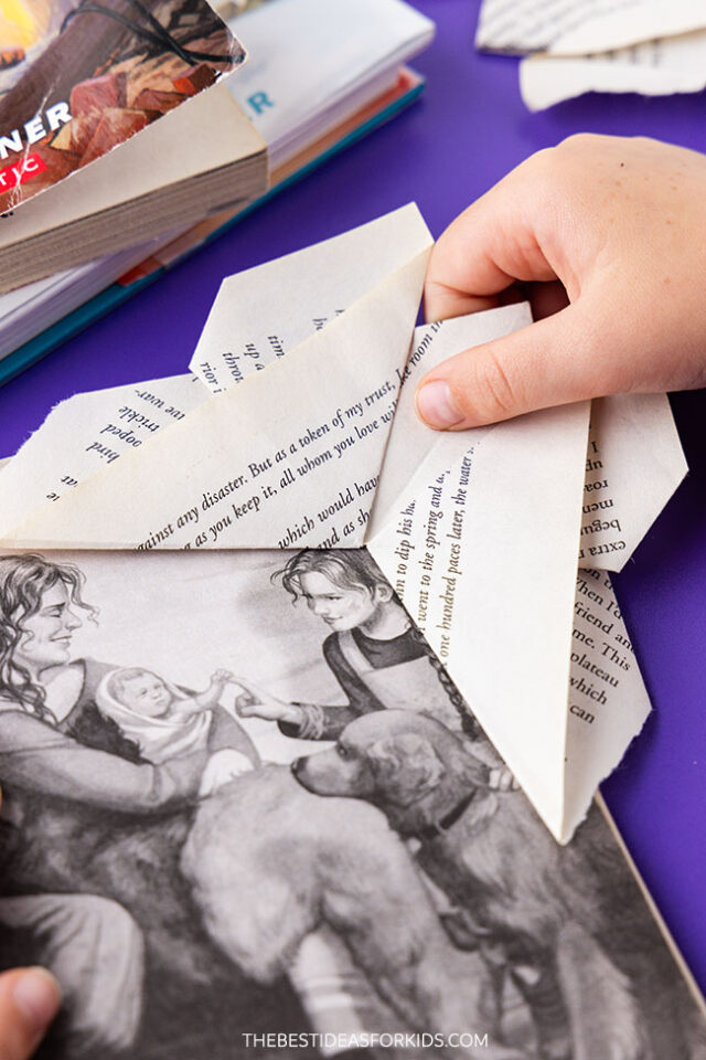 Add Origami Butterfly to Book