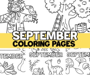 September Coloring Pages