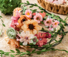 diy flower crown cover