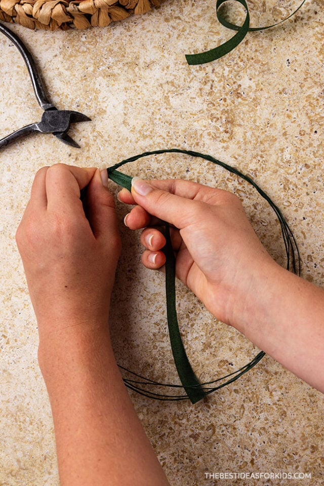 how to make a flower crown with wire