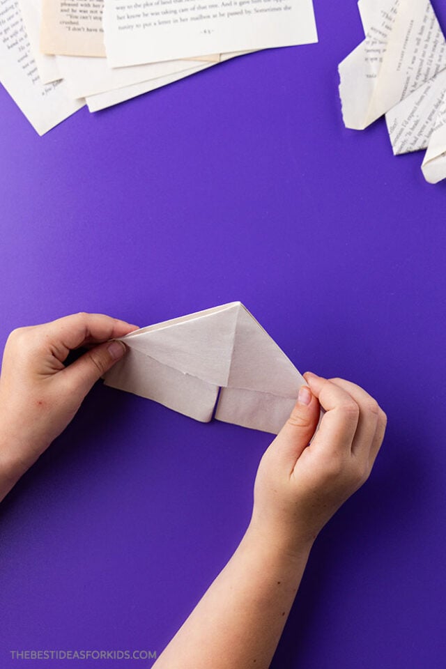how to make an origami bookmark