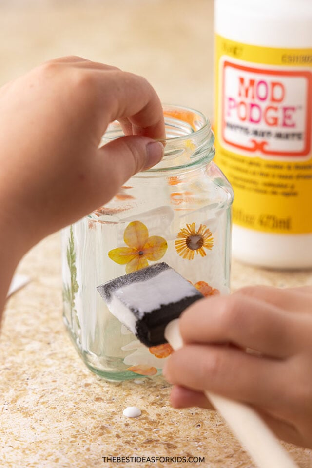 pressed flower lanterns