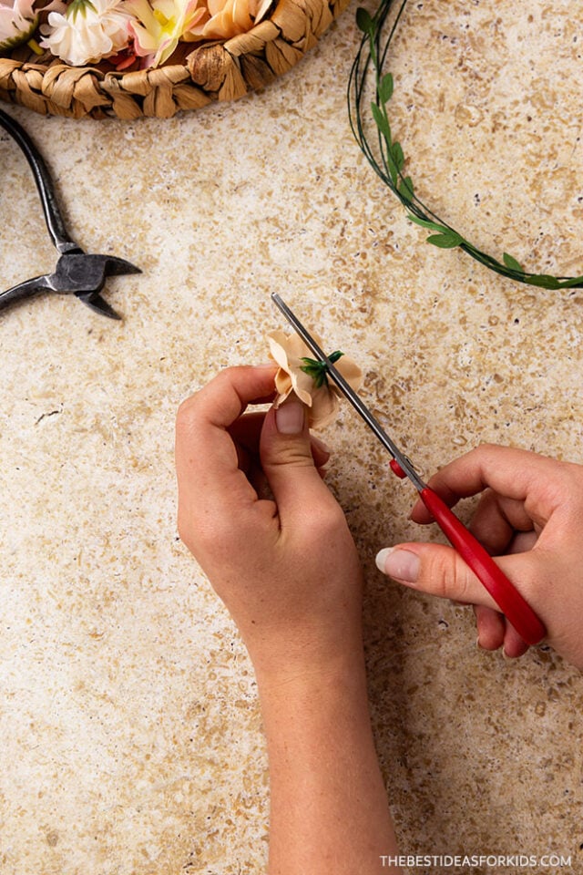 tutorial for flower crown