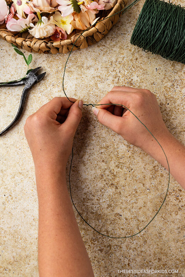 wire flower crown