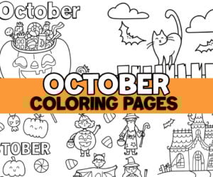 October Coloring Pages