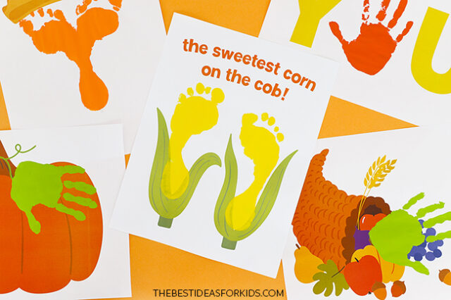 Printable Thanksgiving Handprint Art