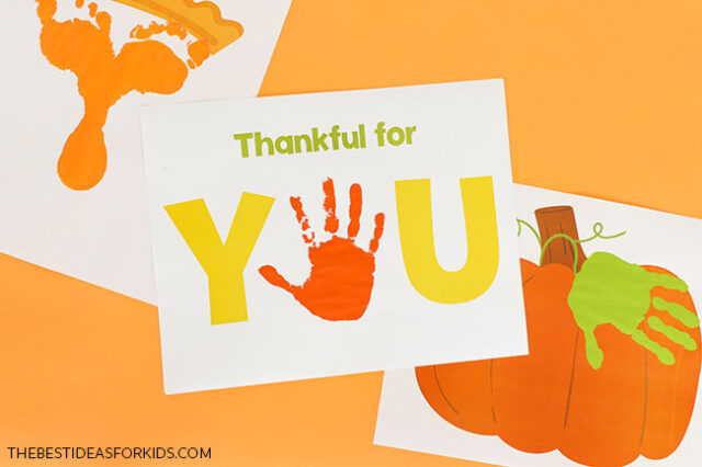 Printable Thanksgiving Handprint Craft