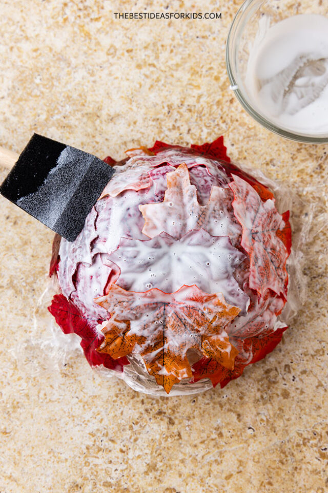 how to make fabric leaf bowls