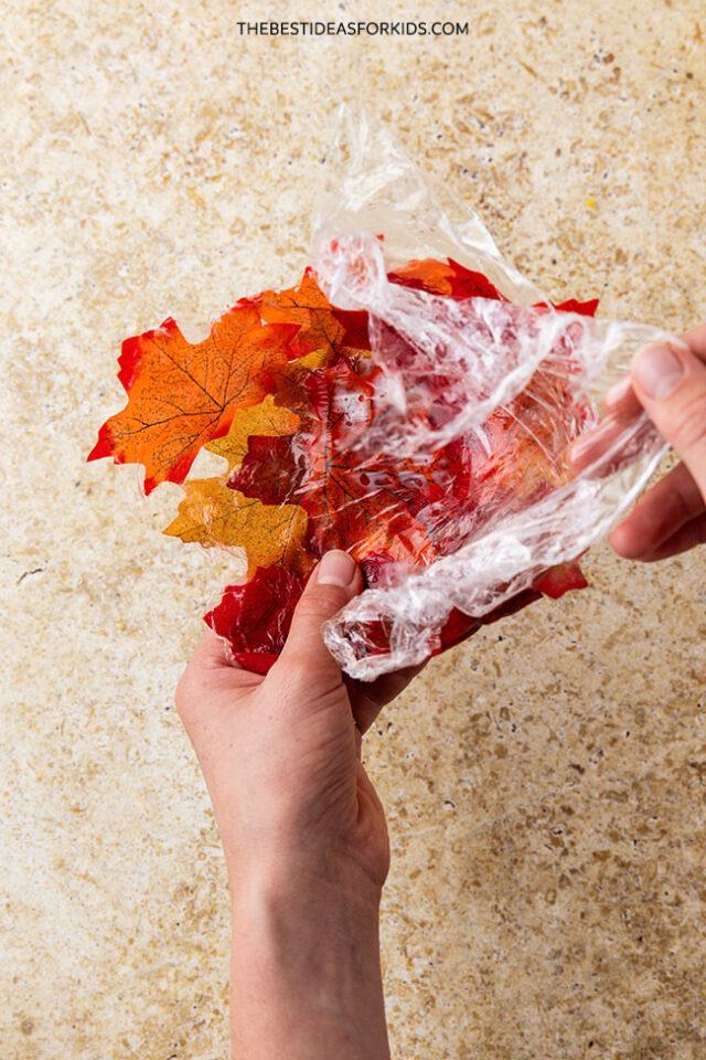 mod podge fall leaf bowls