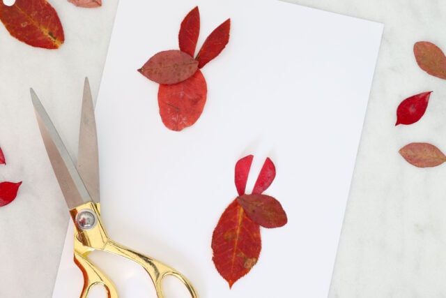 Adding leaf ears to bunnies