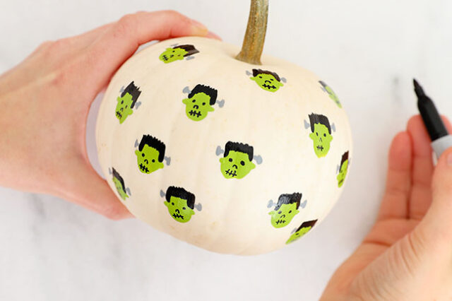 Drawing faces onto Frankensteins