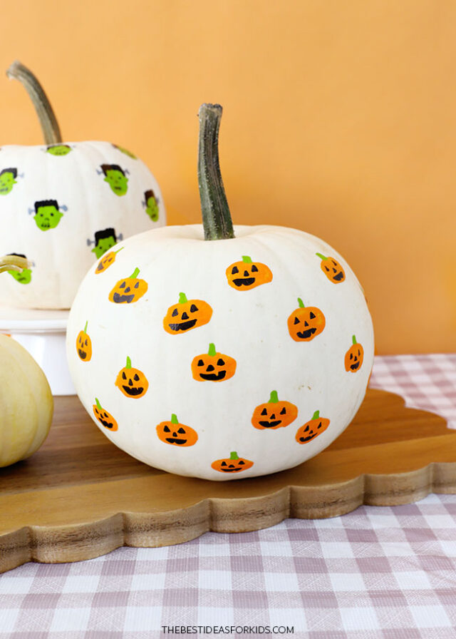 Finger Print Pumpkins