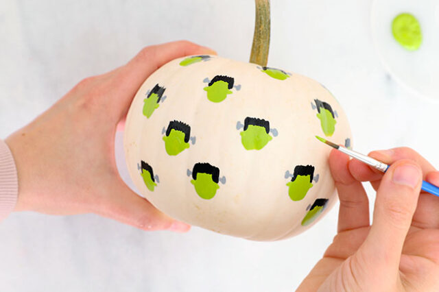 Painting ears onto Frankenstein