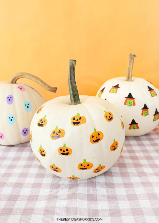 Thumbprint Painted Pumpkin Craft
