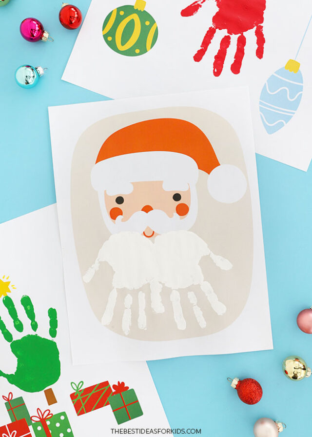 Christmas Handprint Art for Kids