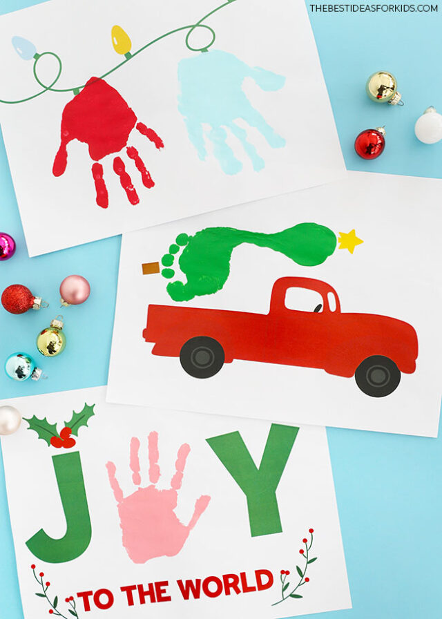 Christmas Keepsake Handprint Art