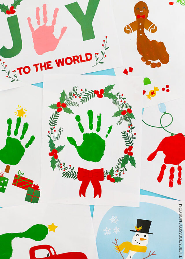 Christmas Printable Handprint Art