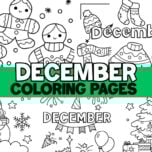 December Coloring Page Cover