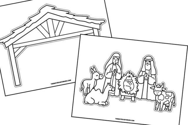 Nativity Scene Template (Free Templates) The Best Ideas for Kids