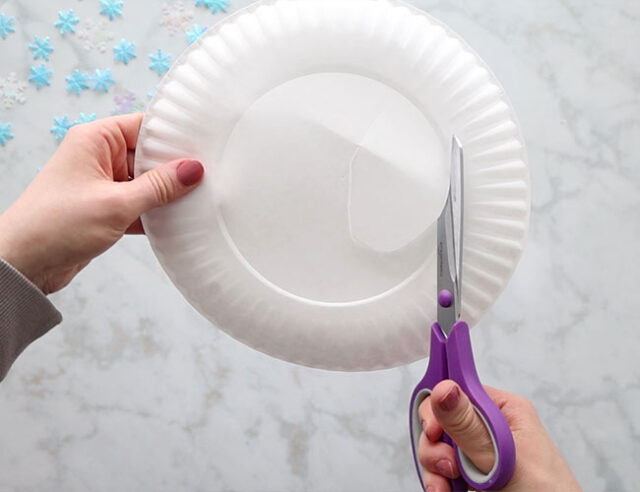 Cut out Center Paper Plate
