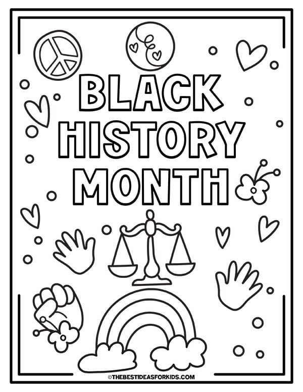 Black History Month Coloring Page