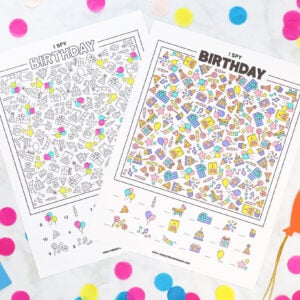 Birthday I Spy Printables