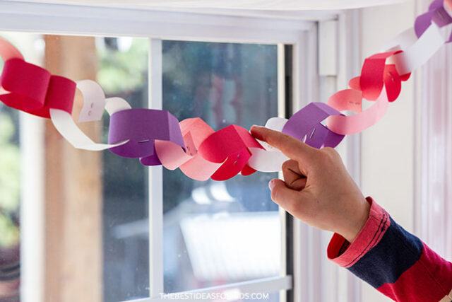 DIY Paper Heart Garland
