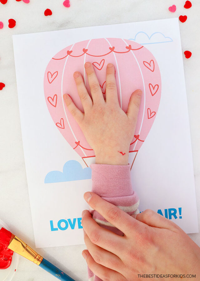 Free Printable Valentine's Day Handprint Art