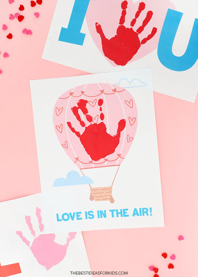 Free Printable Valentine's Handprint Craft