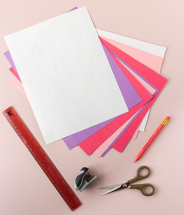 Paper Heart Garland Supplies