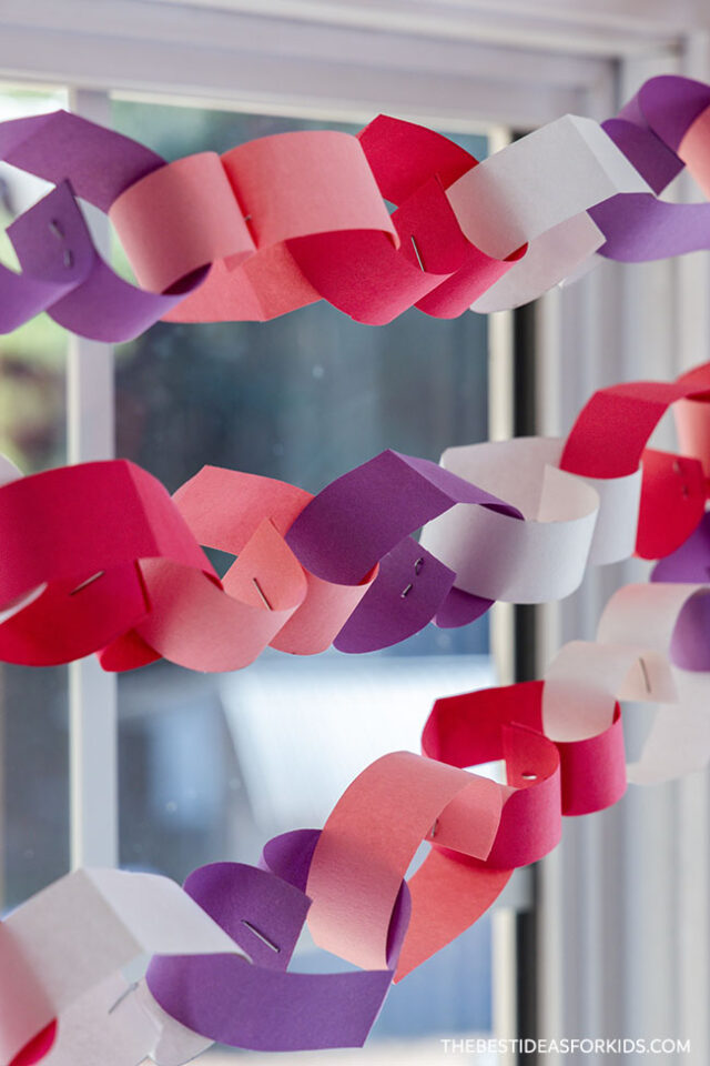 Paper Heart Garland Tutorial