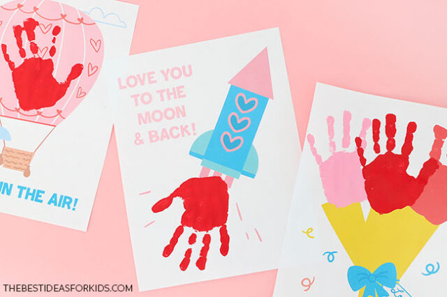 Printable Valentine's Day Handprint Art