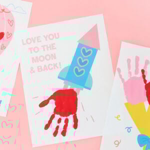 Printable Valentine's Day Handprint Art cover