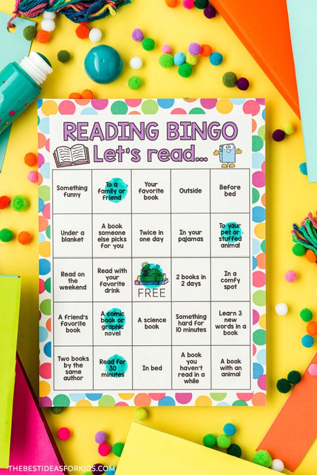 Reading Bingo Card Printable