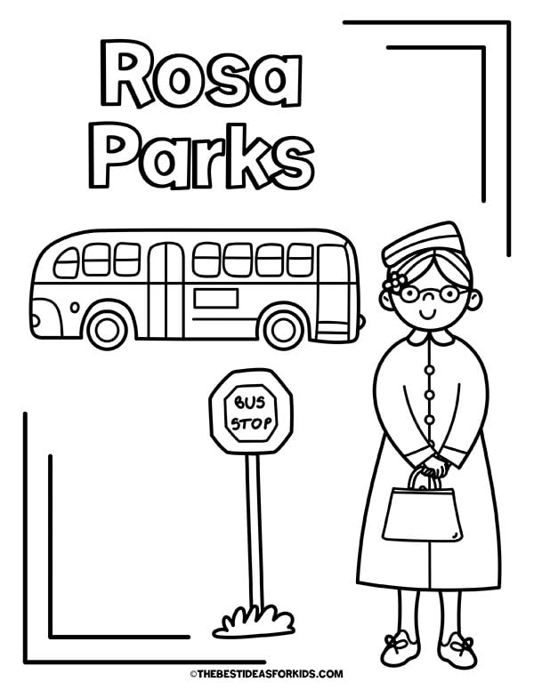 Rosa Parks Coloring Page
