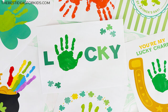Shamrock Handprint Free Printables