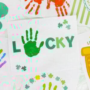 Shamrock Handprint Printables
