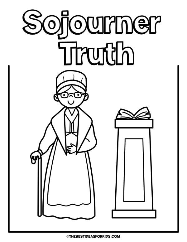 Sojourner Truth Coloring Page