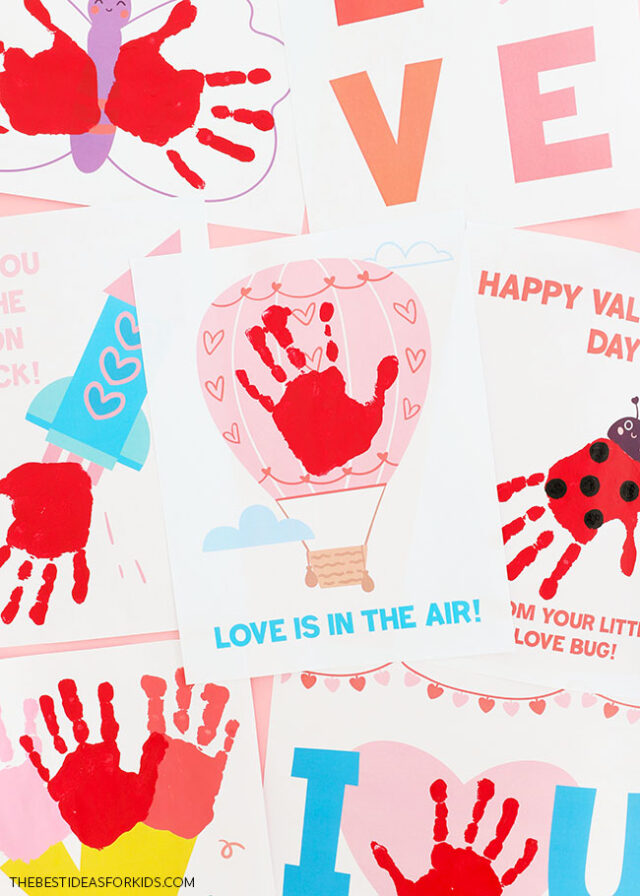 Valentine's Day Handprint Art Keepsakes